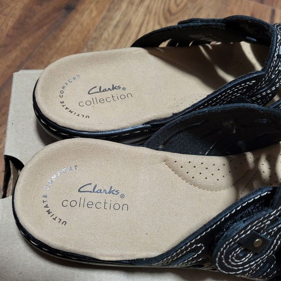Clarks Collection Women's Leisa Faye Flat Sandals. - Picture 7 of 11